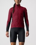 CASTELLI Kolesarska  vetru odporna jakna - UNLIMITED W PUFFY - bordo
