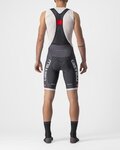 CASTELLI Kolesarske kratke hlače z naramnicami - COMPETIZIONE KIT - siva