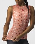 CASTELLI Kolesarska  majica brez rokavov - PRO MESH W - rožnata
