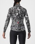 CASTELLI Kolesarska  podaljšana jakna - UNLIMITED PERFETTO ROS 2 W - črna/bela