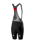 CASTELLI Kolesarske kratke hlače z naramnicami - FREE AERO 4 W - črna