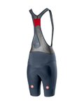 CASTELLI Kolesarske kratke hlače z naramnicami - FREE AERO 4 W - modra