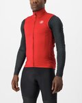 CASTELLI Kolesarski brezrokavnik - PRO THERMAL MID - rdeča