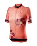 CASTELLI Kolesarski dres s kratkimi rokavi - PRIMAVERA - oranžna