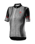 CASTELLI Kolesarski dres s kratkimi rokavi -  ILLUSIONE - črna/bela