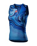CASTELLI Kolesarska  majica brez rokavov - PRO MESH W - modra