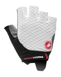 CASTELLI Kolesarske rokavice s kratkimi prsti - ROSSO CORSA 2 W - bela