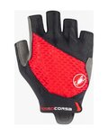 CASTELLI Kolesarske rokavice s kratkimi prsti - ROSSO CORSA 2 W - rdeča