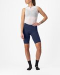 CASTELLI Kolesarske kratke hlače brez naramnic - PREMIO BLACK - modra