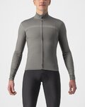 CASTELLI Kolesarski dres z dolgimi rokavi zimski - PRO THERMAL LS - siva