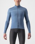 CASTELLI Kolesarski dres z dolgimi rokavi zimski - PRO THERMAL LS - modra