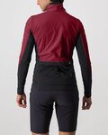 CASTELLI Kolesarska  vetru odporna jakna - UNLIMITED W PUFFY - bordo
