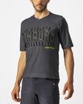 CASTELLI Kolesarski dres s kratkimi rokavi - TRAIL TECH - siva