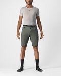 CASTELLI Kolesarske kratke hlače brez naramnic - UNLIMITED TRAIL BAGGY - zelena