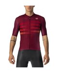 CASTELLI Kolesarski dres s kratkimi rokavi - ENDURANCE PRO - bordo