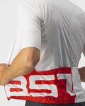 CASTELLI Kolesarski dres s kratkimi rokavi - DOWNTOWN - bela/rdeča