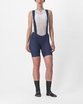 CASTELLI Kolesarske kratke hlače z naramnicami - ENDURANCE W - modra