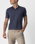 CASTELLI Kolesarska  majica s kratkimi rokavi - TECH 2 POLO - modra