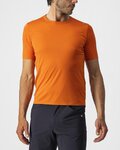 CASTELLI Kolesarska  majica s kratkimi rokavi - TECH 2 TEE - oranžna