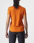 CASTELLI Kolesarska  majica s kratkimi rokavi - TECH 2 TEE - oranžna