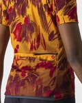 CASTELLI Kolesarski dres s kratkimi rokavi - UNLTD SENTIERO - oranžna/rdeča
