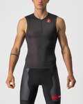 CASTELLI Kolesarski dres brez rokavov - FREE TRI 2 - črna