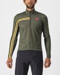 CASTELLI Kolesarski dres z dolgimi rokavi poletni - UNLIMITED THERMAL - zelena