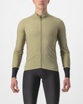 CASTELLI Kolesarski dres z dolgimi rokavi zimski - FLIGHT LS AIR - zelena