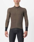 CASTELLI Kolesarski dres z dolgimi rokavi zimski - FLIGHT LS AIR - zelena