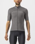 CASTELLI Kolesarski dres s kratkimi rokavi - PRO THERMAL MID - siva
