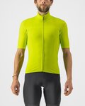 CASTELLI Kolesarski dres s kratkimi rokavi - PRO THERMAL MID - svetlo zelena