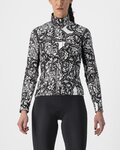 CASTELLI Kolesarska  podaljšana jakna - UNLIMITED PERFETTO ROS 2 W - črna/bela