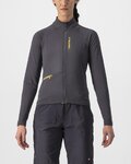 CASTELLI Kolesarski dres z dolgimi rokavi zimski - UNLIMITED TRAIL W - siva