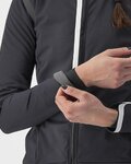 CASTELLI Kolesarska  podaljšana jakna - ALPHA ULTIMATE INSULATED W - črna