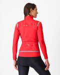 CASTELLI Kolesarska  podaljšana jakna - PERFETTO ROS 2 W - rdeča