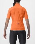 CASTELLI Kolesarski dres s kratkimi rokavi - PERFETTO RoS 2 W WIND - oranžna