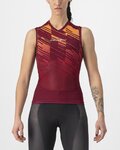 CASTELLI Kolesarski dres brez rokavov - INSIDER W - bordo