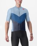 CASTELLI Kolesarski dres s kratkimi rokavi - ENDURANCE PRO 2 - svetlo modra/modra