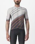 CASTELLI Kolesarski dres s kratkimi rokavi - SPEED STRADA - siva