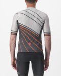 CASTELLI Kolesarski dres s kratkimi rokavi - SPEED STRADA - siva
