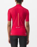 CASTELLI Kolesarski dres s kratkimi rokavi - ENDURANCE W - rdeča