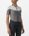 CASTELLI Kolesarski dres s kratkimi rokavi - GRADIENT COLOR BLOCK - siva
