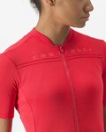 CASTELLI Kolesarski dres s kratkimi rokavi - ANIMA - rdeča