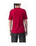 CASTELLI Kolesarski dres s kratkimi rokavi - TRAIL TECH 2 W - rdeča