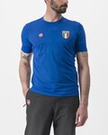 CASTELLI Kolesarska  majica s kratkimi rokavi - ITALIA MERINO - modra