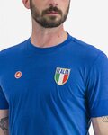 CASTELLI Kolesarska  majica s kratkimi rokavi - ITALIA MERINO - modra