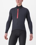 CASTELLI Kolesarski dres z dolgimi rokavi zimski - ENTRATA THERMAL - črna