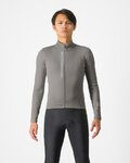 CASTELLI Kolesarski dres z dolgimi rokavi zimski - ENTRATA THERMAL - siva