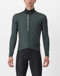 CASTELLI Kolesarski dres z dolgimi rokavi zimski - ENTRATA THERMAL - zelena
