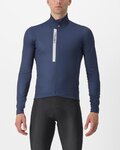 CASTELLI Kolesarski dres z dolgimi rokavi zimski - ENTRATA THERMAL - modra